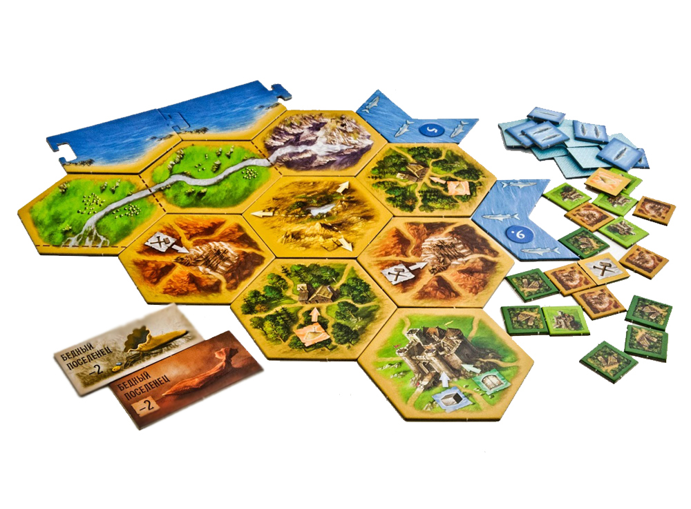 Настільна гра Колонізатори: Купці і Варвари карта для гри зображення