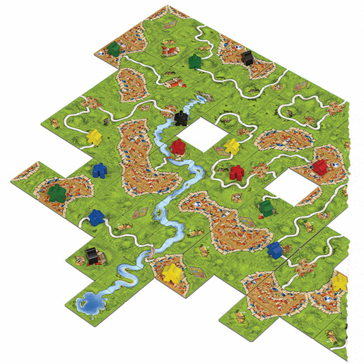 Настільна гра Каркассон. Королівський Подарунок карта гри зображення