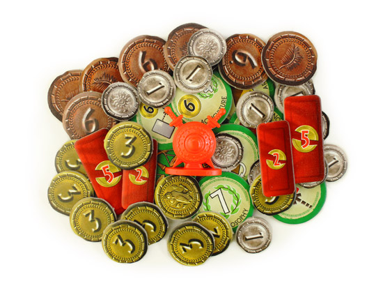 7 чудес:Дуель - монети та фішки зображення