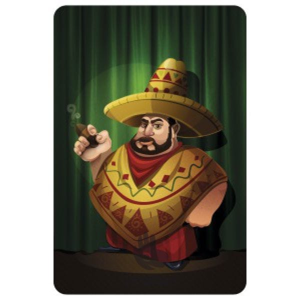 Настільна гра Зелений мексиканець картка з персонажем зображення