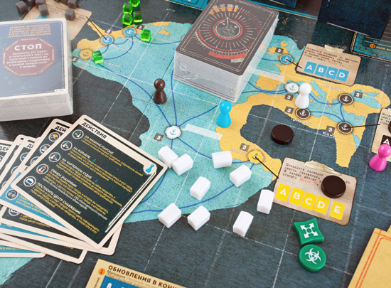 Настiльна гра Пандемія. Спадщина: 2 Сезон картки на карті зображення