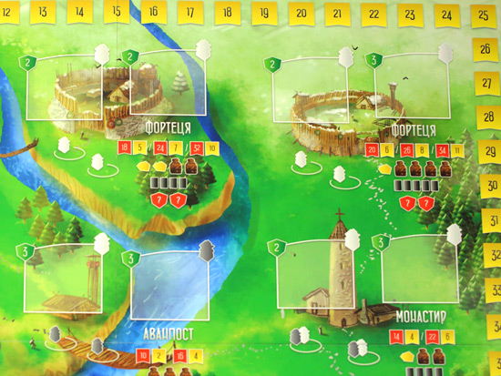 Настільна гра Вікінги Північного Моря - ігрове поле зображення