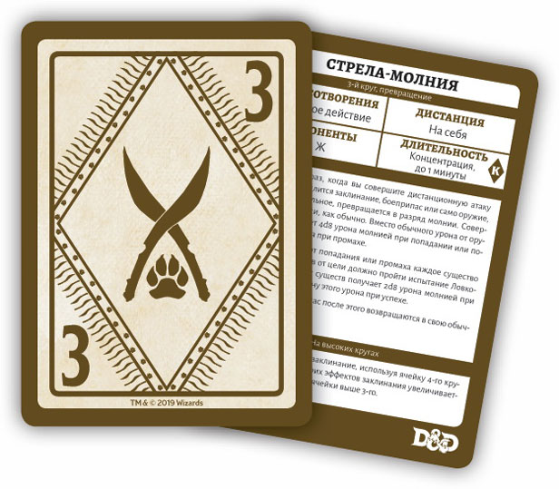 Доповнення Dungeons & Dragons. Карти Заклинань: Cлідопит гральні карти зображення