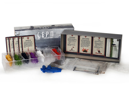 Настільна гра СЕРП: Небесний Гамбіт комплектуючі коробки зображення