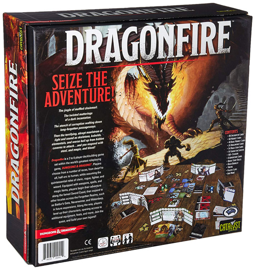 Настiльна гра Dungeons & Dragons. Dragonfire зворотній бік коробки зображення