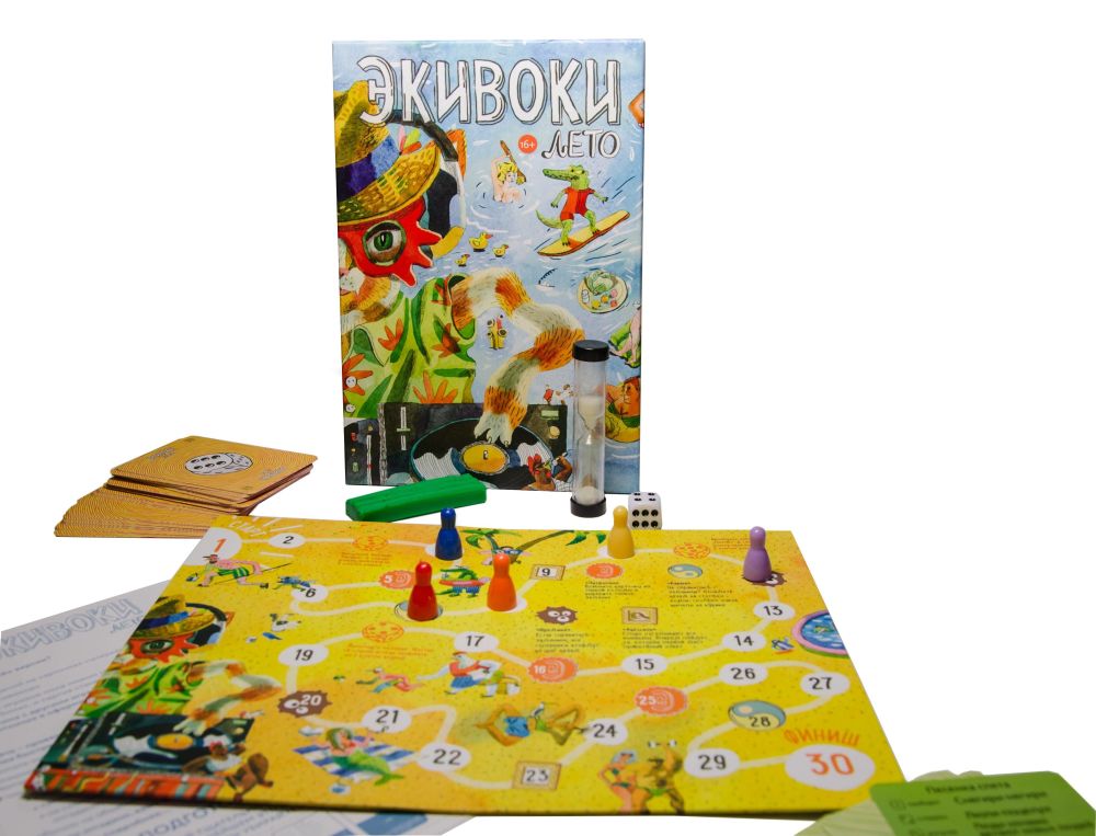 Настільна гра Еківоки. Літо комплектуючі для гри зображення