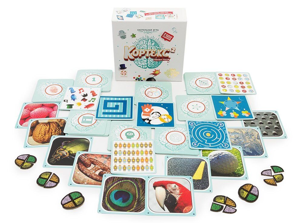 Настільна гра Кортекс 2 комплектуючі до гри зображення