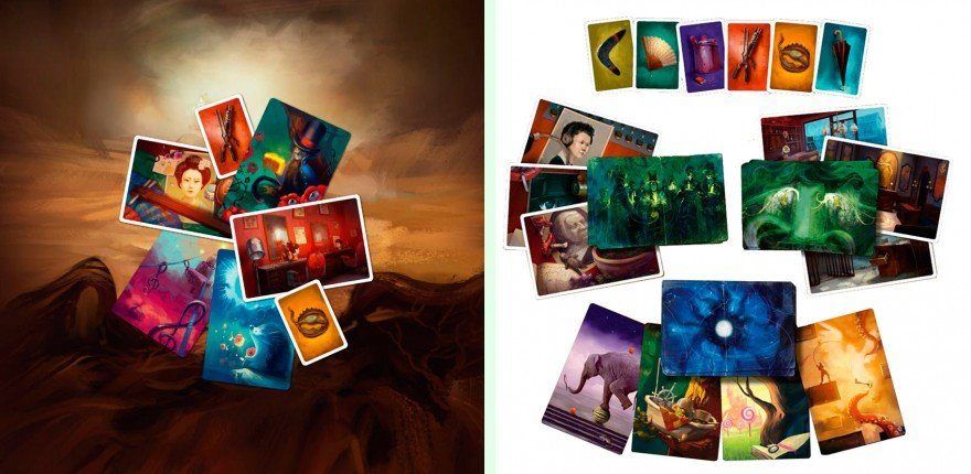 Настільна гра Містеріум. Полонений часу картки для гри зображення