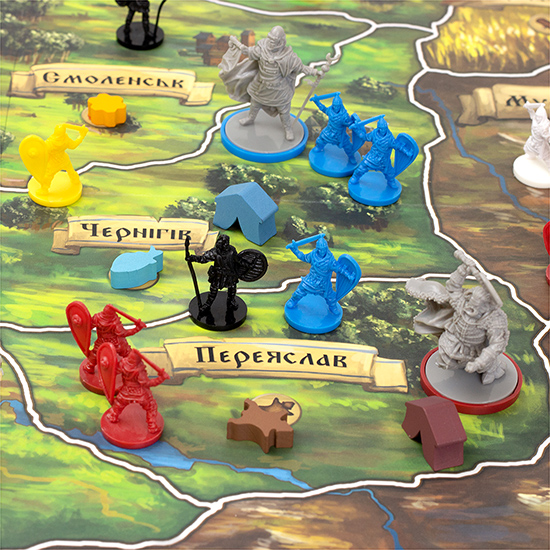 Настільна гра Rurik: Боротьба за Київ вигляд під час гри зображення