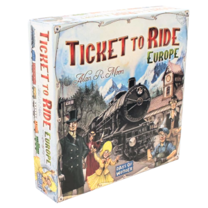 Настільна гра Ticket to Ride: Europe закрита коробка зображення