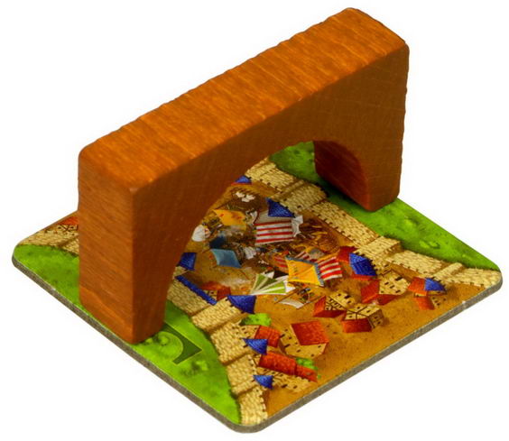 Настольная игра Каркассон: Мосты, замки и базары мост для игры изображение