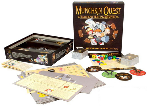 Настольная игра Манчкин Квест комплектующие коробки изображение