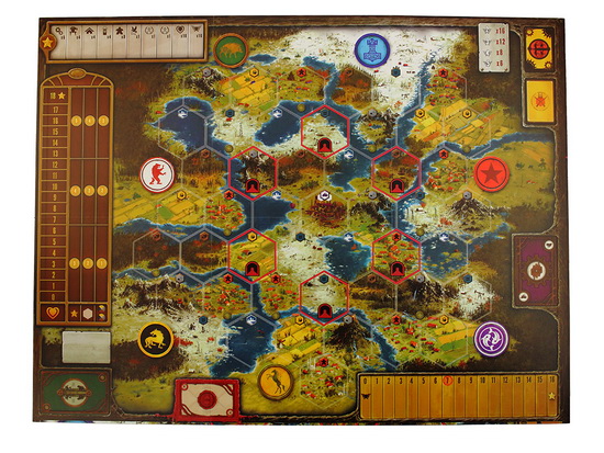 Настольная игра КОСА карта для игры изображение