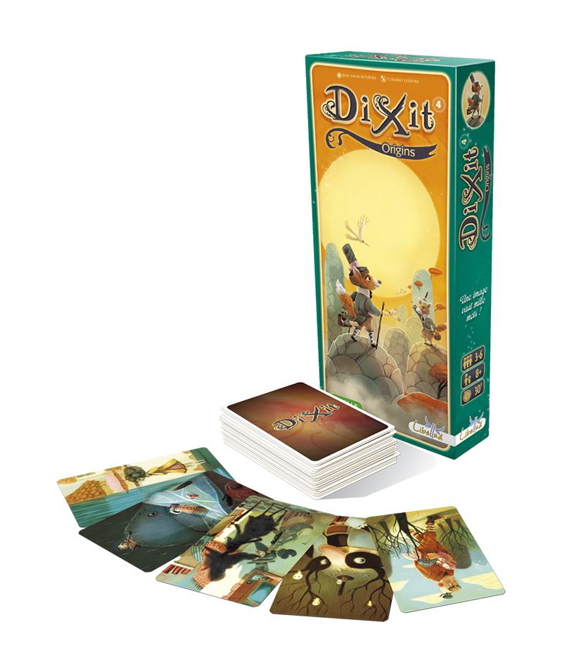 Настільна гра Діксіт 4: Витоки комплектація коробки зображення