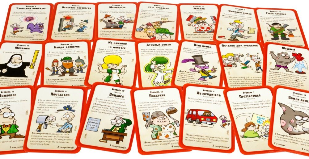 Настільна гра Манчкін Зомбі картки для гри зображення